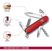 Victorinox Sportsman 0.3803 Zwitsers zakmes Aantal functies 17 Rood - thumbnail