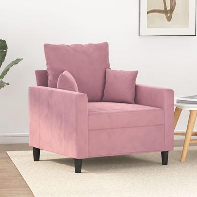 Fauteuil 60 cm fluweel roze Fauteuil 60 cm fluweel roze