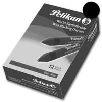 Pelikan vetkrijt 772 zwart, doos van 12 stuks - thumbnail