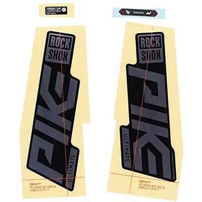 ROCKSHOX decor set "signatur series" decal set rs pike ult. silver