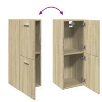 Badkamerkast 30x30x80 cm spaanplaat sonoma eikenkleurig - thumbnail