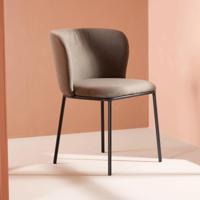 Nohr Eetkamerstoel 'Almetra' Linnenlook, kleur Bruin - thumbnail