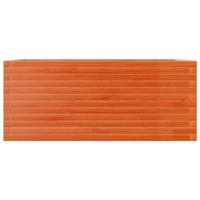 Plantenbak 110x60x45,5 cm massief grenenhout wasbruin - thumbnail