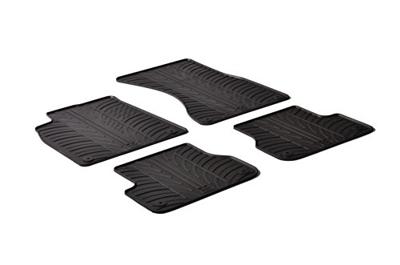Rubbermatten passend voor Audi A7 2010- / A6 2011- (T-Design 4-delig + montageclips) GL0245