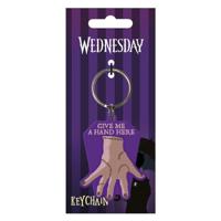 Wednesday Rubber Keychain Give Me A Hand - thumbnail