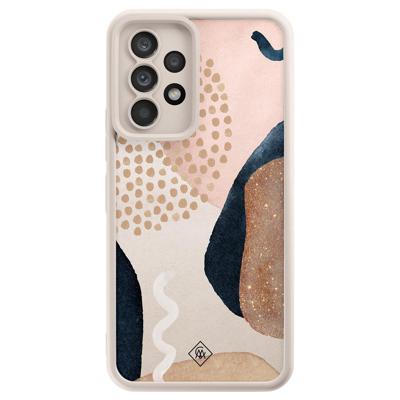Samsung Galaxy A52(s) beige case - Abstract dots Samsung Galaxy A52(s) beige case - Abstract dots