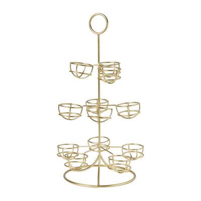 Etagere voor eieren - goud - 22x22x40,5 cm Etagere voor eieren - goud - 22x22x40,5 cm