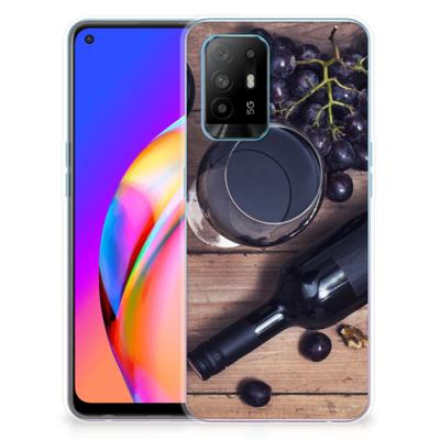 OPPO A94 5G | Reno5 Z | Siliconen Case | Wijn