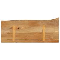 Tafelblad met natuurlijke rand 90x20x3,8 cm massief mangohout - thumbnail