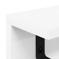 Wandgemonteerde kapstok Wit 80 x 10.5 x 10.5 cm Bewerkt hout - thumbnail