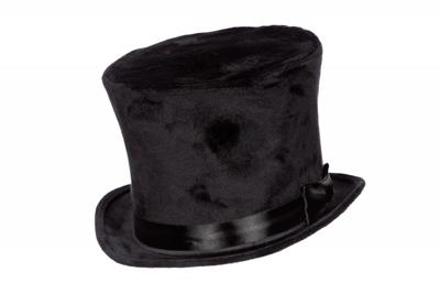Hoge hoed zwart Velvet XL