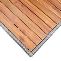 Tuintafel 120x70x66 cm massief acaciahout grijs - thumbnail