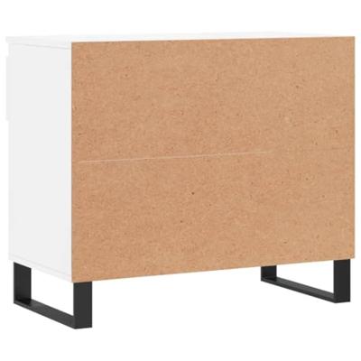 VidaXL Schoenenkast 70x36x60 cm bewerkt hout hoogglans wit VidaXL Schoenenkast 70x36x60 cm bewerkt hout hoogglans wit