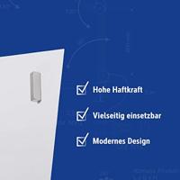 Maul Neodymium magneet MAUL (b x h x d) 15 x 4 x 4 mm Rechthoekig, Staaf Zilver 4 stuk(s) 6169096 - thumbnail