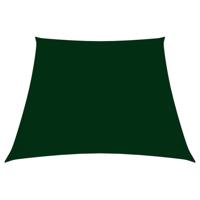VidaXL Zonnezeil trapezium 2/4x3 m oxford stof donkergroen - thumbnail