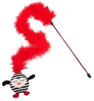 ROSEWOOD KATTENHENGEL GESTREEPTE PINGUIN MET VEER - thumbnail