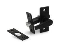 DX Insteekgrendel met sluitplaat lengte 70mm - zwart - thumbnail