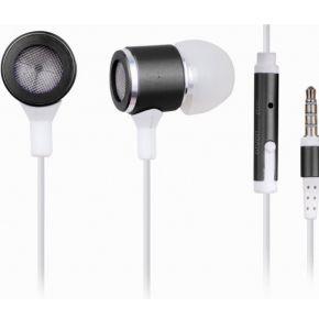 In-Ear oordopjes met microfoon 'Zwart' In-Ear oordopjes met microfoon 'Zwart'