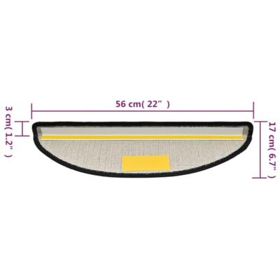 Trapmatten 10 st 56x20 cm antracietkleurig Trapmatten 10 st 56x20 cm antracietkleurig