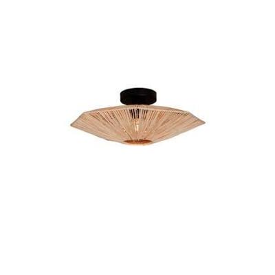 GOOD&MOJO Plafondlamp 'Panama' Raffia, 45cm, kleur Naturel