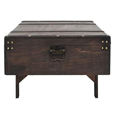 Salontafel vintage stijl 120x55x35 cm massief acaciahout - thumbnail
