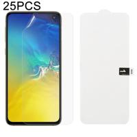 25 stuks zachte hydrogel film volledige dekking front beschermer met alcohol katoen + kraskaart voor Galaxy S10 E - thumbnail