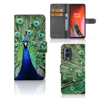 OnePlus Nord 2 5G | Telefoonhoesje | Met pasjeshouder | Pauw - thumbnail