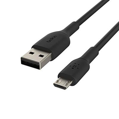 Belkin Micro-USB-kabel voor apparaten zoals draagbare luidsprekers, powerbanken en e-readers (1 m, zwart)