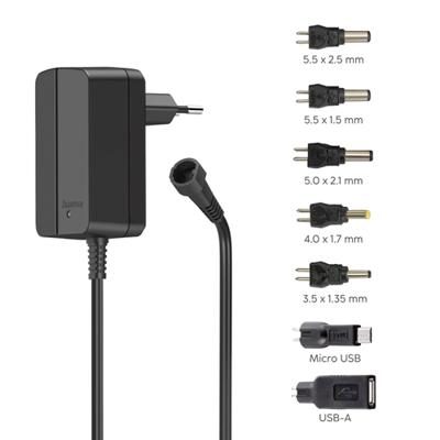 Hama 00223613 Stekkernetvoeding, instelbaar 12 V 1 A 12.00 W Hama 00223613 Stekkernetvoeding, instelbaar 12 V 1 A 12.00 W