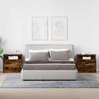 Nachtkastjes 2 st met lade 51x31x47 cm gerookt eikenkleurig - thumbnail