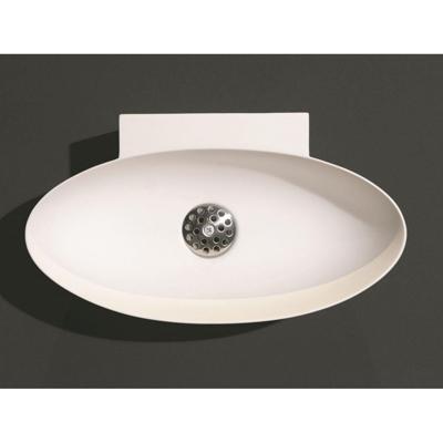 Fontein Ovaal Luca Sanitair 40x22x12 cm Solid Surface Mat Wit Luca Sanitair