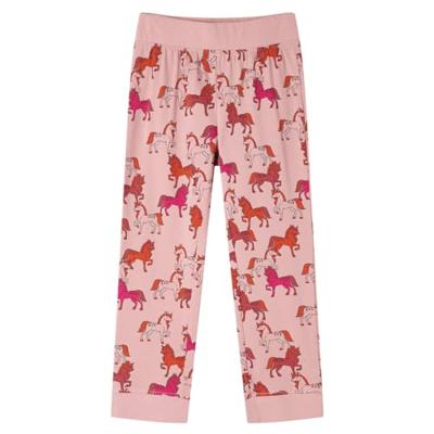 Kinderpyjama met lange mouwen paardenprint 92 lichtroze Kinderpyjama met lange mouwen paardenprint 92 lichtroze