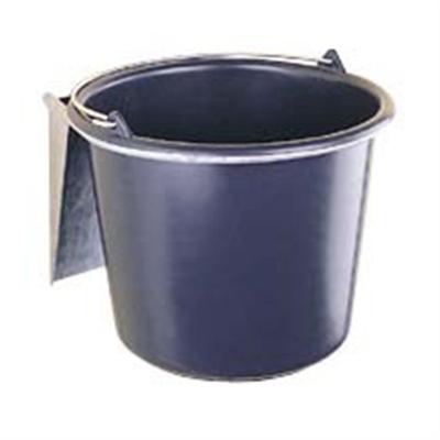 Bouwemmer zwart 12 ltr stalen hengsel
