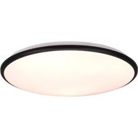 Dimbare LED Plafondlamp 34W - Warm Wit 3000K - Rond & Mat Zwart Kunststof - thumbnail