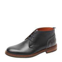 Van Lier Boston leren veterschoenen zwart - thumbnail