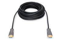 Digitus AK-330125-100-S HDMI-kabel HDMI / Glasvezel Aansluitkabel HDMI-A-stekker, HDMI-A-stekker 10.00 m Zwart 4K UHD - thumbnail