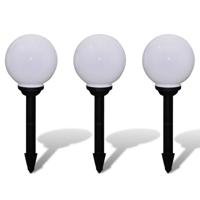 VidaXL Tuinpadlampen 3 st met grondpin led 20 cm - thumbnail