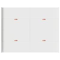 Opbergbedframe met hoofdeinde Wit 135 x 190 cm Bewerkt hout - thumbnail