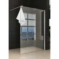 Wiesbaden Sita Inloopdouche met Handdoekhouder - 140x200cm - Nano Helder Glas - thumbnail