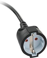 Brennenstuhl kwaliteits kunststof verlengsnoer met platte stekker 2m h05vv-f3g1,5 zwart - 1168980020 - thumbnail