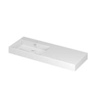 INK Unlimited Wastafel Porselein Links Zonder Kraangat - 1200x450x110 mm - Glans Wit - thumbnail