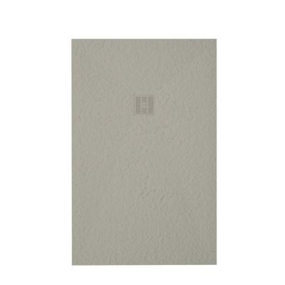 ZEZA Grade douchevloer - 100x130cm - antislip - antibacterieel - mineraalmarmer - rechthoek - mat new pearl (beige) 400000000000019849
