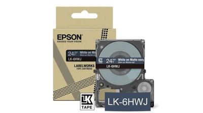 Epson LK-5HWJ Marineblauw , Wit