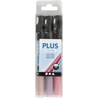 Creativ Company Plus color verfstiften - fuchsia,dusty rose,donker lila - thumbnail