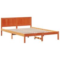Bedframe Bruin 150 x 200 cm Massief grenenhout - thumbnail