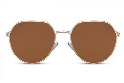 CWI zonnebril rechthoekig volledig omrand cat. 3 goud/bruin CWI zonnebril rechthoekig volledig omrand cat. 3 goud/bruin