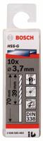 Bosch Accessories 2608585483 2608585483 HSS Metaal-spiraalboor 3.7 mm Gezamenlijke lengte 70 mm Geslepen DIN 338 Cilinderschacht 10 stuk(s) - thumbnail