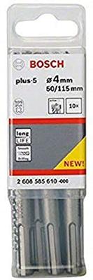 Bosch Accessories SDS-plus-5 2608585610 Carbide Hamerboor 4 mm Gezamenlijke lengte 110 mm SDS-Plus 10 stuk(s)