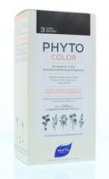 Phytocolor Permanente Haarkleuring 3 Chatain Fonce Intense en Natuurlijke Kleur - thumbnail