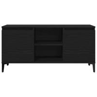 TV-kast Zwart 102 x 35 x 50 cm Bewerkt hout - thumbnail